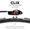 ClixWipers 22" + 22" Black Carbon Fiber Premium Replacement Windshield Wipers New