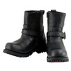 Milwaukee Leather Men's Black Leather 6-inch Classic Engineer Motorcycle - Black New