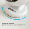 IRIS USA WOOZOO Air Circulator Fan Remote Oscillating 3 Speeds - White New