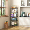 HOME BI 5-Tier Wire Shelving Unit 5 Layers Tall Storage B08QZBQSWW - Black