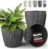 Mueller Austria Plant and Flower Pot 12 Inch European Made 4/1 Set - Grey New