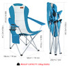 RISEPRO Oversized Camping Folding Chair Heavy Duty Support 265 LBS Steel Frame New