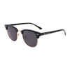 TUCCI ITALY HALF‑FRAME UV400 SUNGLASSES GLOSS BLACK/GOLD FRAME 50-20-145