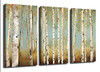 Juhuso 3 Pieces White Birch Trees Canvas Wall Art Falling Leaves B098DVLYJG New
