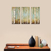 Juhuso 3 Pieces White Birch Trees Canvas Wall Art Falling Leaves B098DVLYJG New