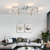 Dsyan HOME Chrome Round Track Light Kit,6 Ways Ceiling Spot Light -No Bulb -NEW New