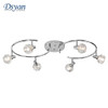 Dsyan HOME Chrome Round Track Light Kit,6 Ways Ceiling Spot Light -No Bulb -NEW New