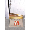 HIGH COTTON for Fox Sake Doormat - Funny Olefin Welcome Mat 27" x 18" Door Mat New
