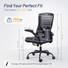 QLTPLUS Office Desk Chair Long Hours Lower Back Pain Relief Cooler - Black New