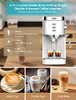 Gevi Espresso Machines 20 Bar with Foaming Milk Frother Wand - Silver New