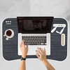 TZT 23.5" Portable Laptop Desk with USB Charge Port B093SMTL8C - Gray New