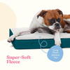 Orthopedic Large Dog Bed - Ultra Comfortable Dogs/Cats (X-Large) - Denim Green New