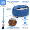 NOLAVA Round Zafu Meditation Cushion 15"x6" Buckwheat-Filled B0B1MMN2YV - NEW New