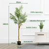 Olive Artificial Silk Tree Faux Potted Silk Tree Large Faux Olive 5FT 2Packs New