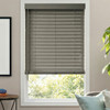 BLINDSTER 2 INCH PREMIUM CORDLESS FAUX WOOD BLINDS, 33 1/2 X 27 - GRAY