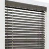BLINDSTER 2 INCH PREMIUM CORDLESS FAUX WOOD BLINDS, 33 1/2 X 27 - GRAY