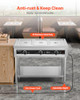 VEVOR 3-Pan Commercial Food Warmer SFTLS3G110V1350W - SILVER