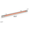 INFRATECH SL-4024 BL SLIMLINE SERIES SINGLE ELEMENT HEATER - BLACK New