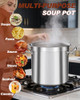 Falaja Stock Pot 20 Quart, Heavy-Duty Cooking Pot, 5 Gallon B0BN5VKVS4 - New New
