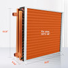 18x18 Heat Exchanger Water To Air With Copper Ports High Heat Energy New