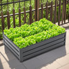 Beuiosda Galvanized Raised Garden Bed Kit Outdoor 4X3X1FT B0GLFSK3KZ - Steel
