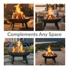Sunnydaze 34" Heavy-Duty Cast Iron Fire Pit Bowl for Outside B06XXQDDBB - Black New
