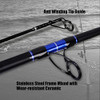 Fiblink Surf Spinning Fishing Rod 2 Piece Saltwater Spinning Fishing Rod 11' New
