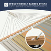 Patio Watcher 14 FT Quick Dry Hammock with Double Size Solid Wood Spreader Bar