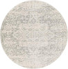 WorldWeavers Area Rug, 7'10" Round, Charcoal, Light Gray, Beige