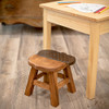 Sea Island Imports Acorn Hand Carved Acacia Hardwood Decorative Short Stool New