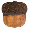 Sea Island Imports Acorn Hand Carved Acacia Hardwood Decorative Short Stool New