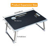 Laptop Desk Bed Adjustable Lap Bed Tray Table Foldable Notebook B0882XYBTB-White New