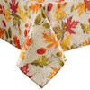 THREADMADE AUTUMN LEAVES FALL PRINTED TABLECLOTH - 60"W X 144"L - MULTICOLOR New