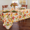 THREADMADE AUTUMN LEAVES FALL PRINTED TABLECLOTH - 60"W X 144"L - MULTICOLOR New