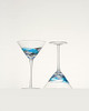 Antoni Barcelona Martini Glass BLUE Special 12 oz Refreshment Party 2 Pack New