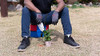 ZZOGRI Wearable Gardening Stool with Light-Weighted Cushion Waist Buckle Belt New