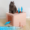 BotaBay Foldable Extra Large Cat Litter Box, 20" L x 16" W x 15" H - Pink New