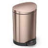 simplehuman 6 Liter 1.6 Gallon Semi-Round Step Trash Can B075FFCNYV - Rose Gold New