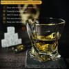 WoodWolf Whiskey Set in a Premium Wooden Barrel Whiskey Glasses Set of 2 New