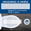 BEMIS 1955CT Commercial Open Front Plastic Toilet Seat Elongated - White New