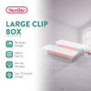 Sterilite Clip Box, Stackable Clear Plastic Bins- Large, 6-Pack New