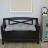 Klear Vu The Gripper Non-Slip Tufted Bench Cushion 43" - Chenille Gray New