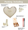 Keast Wedding Guest Book Alternative Wooden Wedding Sign Book 75 Hearts New