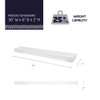 High & Mighty Floating Shelf 36in 1 Pack B0787BYFFV - WHITE New