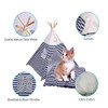 isYoung Pet Tent Bed Pet Teepee House for Cats, Dogs WashableB07FKYCMBF - Navy New