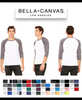 3200 Bella + Canvas Unisex 3/4-Sleeve Baseball T-Shirt New