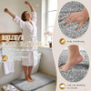 BATH MAT YIMOBRA EXTRA LONG BATH MAT 70X24, BATHROOM RUNNER RUG - LIGHT GRAY New