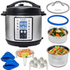 Yedi 9-in-1 Total Package Instant Programmable Pressure Cooker, 6 Quart - Black New
