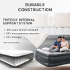 SLEEPLUX DURABLE INFLATABLE AIR MATTRESS BUILT-IN PUMP PILLOW USB 22"T QUEEN New