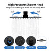 RUMOSE SHOWER FAUCET WALL MOUNTED RAIN HEAD HANDHELD RSS0002003BK - BLACK
